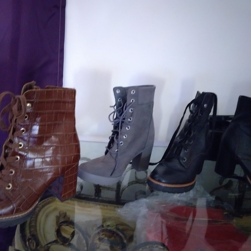 Women Leather booties -5 pairs bundle - Picture 2 of 2